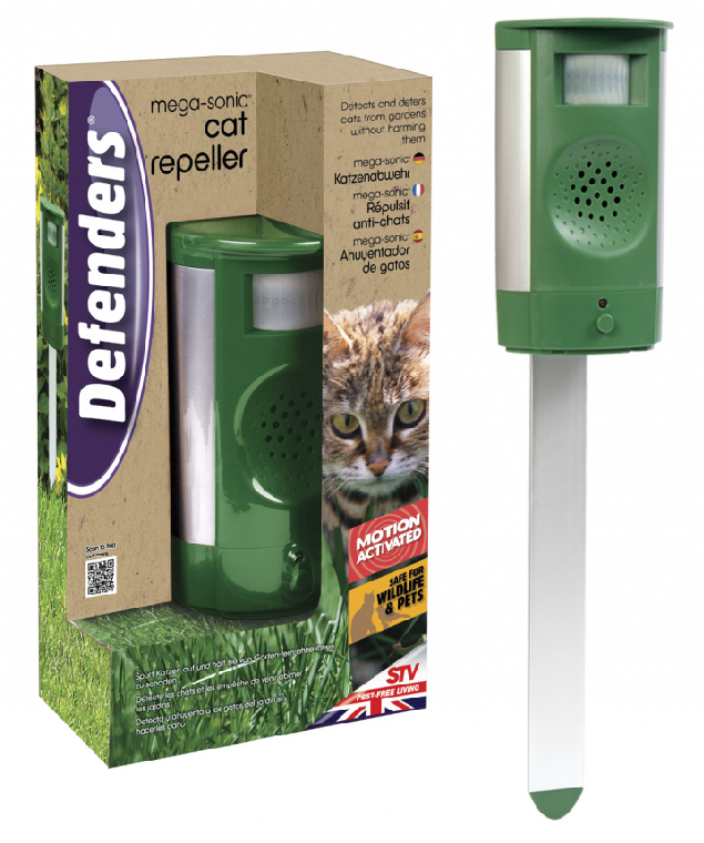 Defender Megasonic Cat Dog & Fox Deterrent Repeller Scarer Repellent